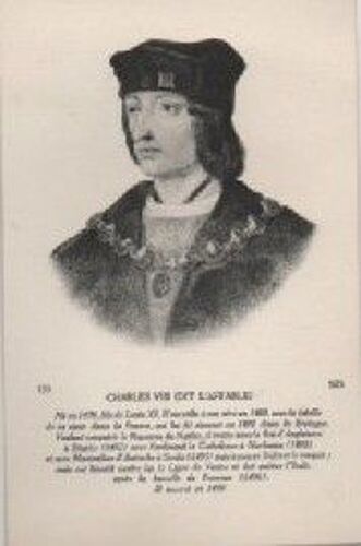 Carte Postale Ancienne Theme Personnages - N° 133 Charles Viii - Dit L'Affable -
