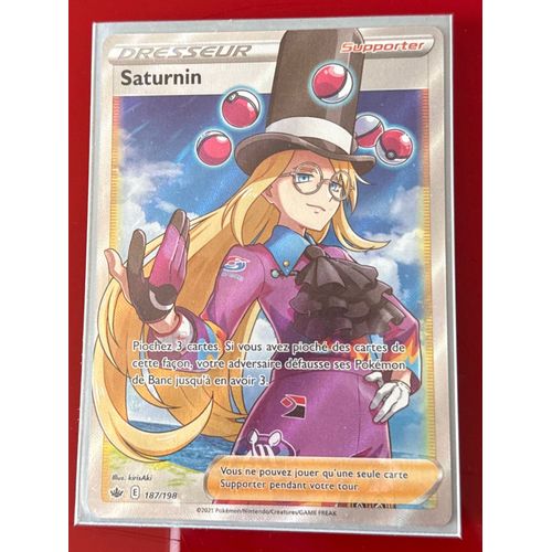 Carte Pokémon Saturnin 187/198 Règne De Glace 