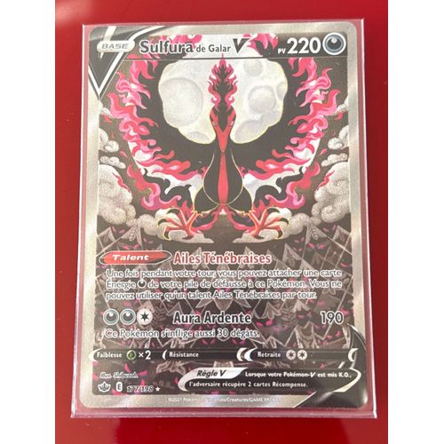 Carte Pokémon Sulfura De Galar V Alternative 177/198 