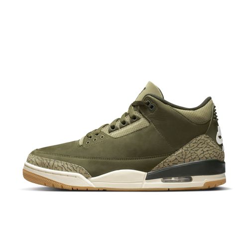Chaussures Air Jordan 3 Retro Medium Olive Pour Vert