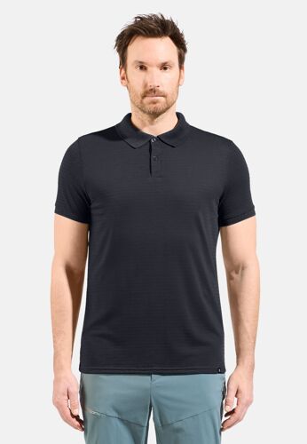 Odlo Polo En Fibres Naturelles Ascent Pour Homme, M, Noir
