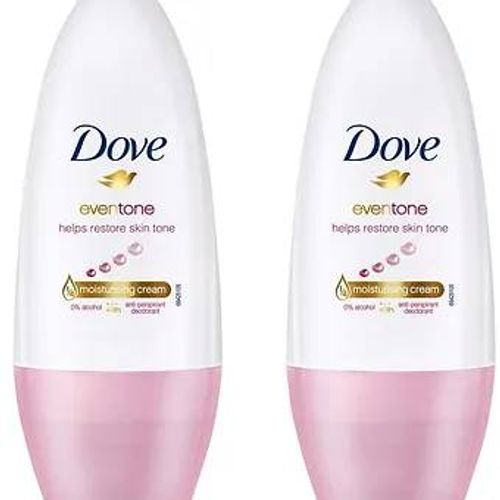Dove Eventone Moisturising Cream Deodorant Roll On, 50ml Each (Pack Of 2) 