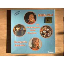 Coffret 4 Disques Vinyles Gravure Universelle : Edith Piaf, Les Compagnons De La Chanson, Georgette Lemaire