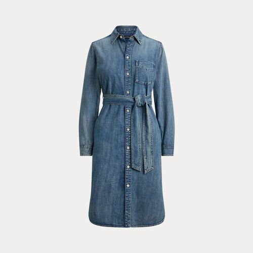 Robe Chemise Ceinturée En Denim