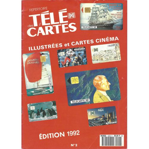 Répertoire Des Télé Cartes Illustrées Et Cinéma 1992