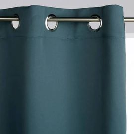 2 Rideaux Occultant - 135 X 240 Cm - Gris Orage