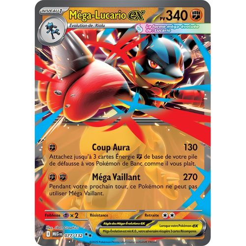 Mega-Lucario Ex - 077/132 - Mega-Evolution