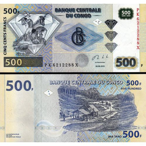 Congo 500 Francs 2013 Unc