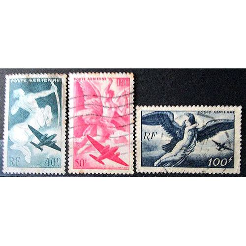 1946 - 47. Pa16;Pa17;Pa18: Poste Aérienne Série Mythologique.