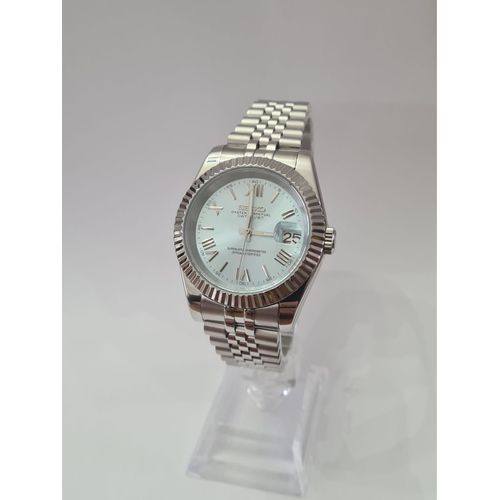 Seiko Datejust - Romain Bleu Glacier