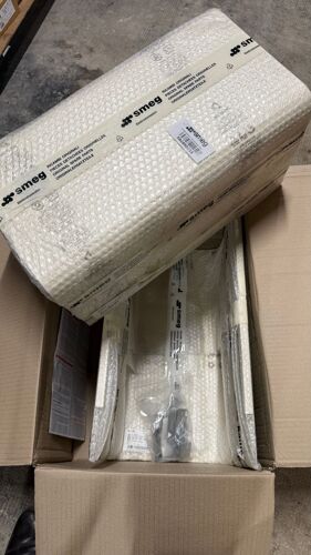 Kit Extension de cheminée (2 pièces) Dimensions 550 mm min / 1035 mm max (263 x 257 mm) Pour hotte Année 50 KFAB75CR - Crème