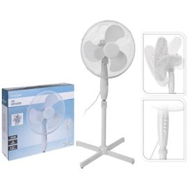 Ventilateur sur pied "Excellent Electrics" 40 x L 120 cm - Blanc