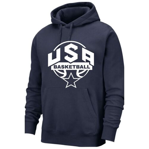 Sweat À Capuche Homme Usa Basketball Style Sportswear - Bleu Marine (Taille M,Couleur Bleu)