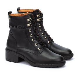 Bottines Pikolinos Medina W0d 8672 Femme Modèle 2025 Cuir Véritable Durable Talons Fermeture Lacets Zip Taille 39 Boots Rock Ultra Confortables