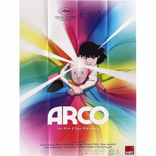 Arco - Véritable Affiche De Cinéma Pliée - Format 120x160 Cm - De Ugo Bienvenu Avec Swann Arlaud, Alma Jodorowsky, Margot Ringard Oldra - Film D'Animation - 2025
