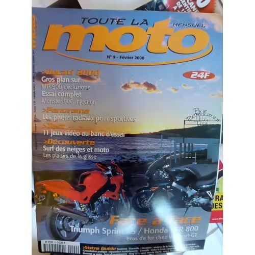 Toute La Moto 9 De 2000 Ducati Mh900 Evoluzione,Monster 900 Special,Honda Vfr800,Triumph 955 Sprint Rs,Sprint St,Suzuki Gsxf750,Yamaha Xjs900 Diversion,250 Dt1,Honda Cityfly,Peugeot Elyseo 100,125