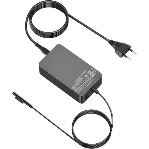 acdsgd-Chargeur Surface Pro 65W 15V 4A Alimentation pour Microsoft Surface Pro 11/10/9/8/7/6/5/4/3/X, Surface Book 3/2/1, Surface Laptop 7/6/5/4/3/2, Surface Go 4/3/2/1,avec Port USB 5V 1A