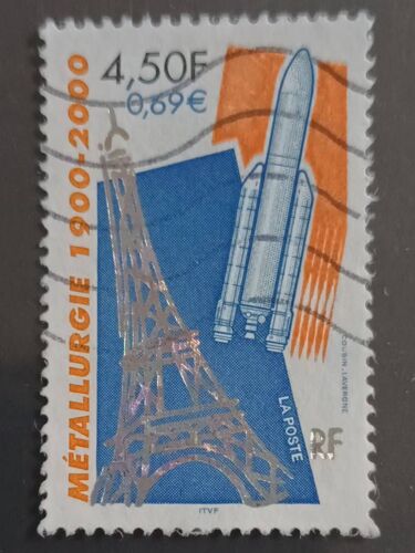 R93 - Oblitéré France N°3366 - Année 2000 -- Métallurgie : Tour Et Fusée Ariane --.