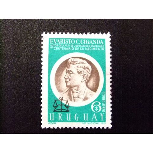 109 Uruguay 1968 / Evaristo Ciganda Politico / Yvert Pa 358 Fu