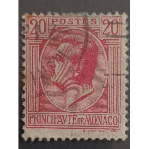 R94 - Oblitéré Monaco N°79 - Année 1924 -- Effigie Du Prince Louis Ii --.