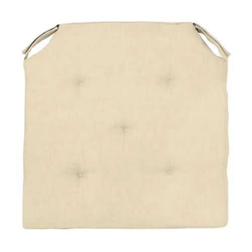 Dessus De Chaise Lin 40x40x4 Cm Linen Naturel, Par Soleil D'ocre