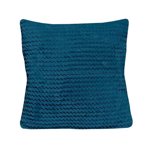 Coussin 45x45 Cm Cocooning Bleu Canard, Par Soleil D'ocre