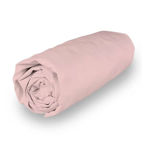 Drap Housse En Coton Percale 160x200 Cm Camille Rose, Par Songe De Camille