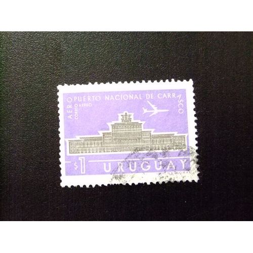 109 Uruguay 1961 / Aeropuerto Internacional - Carrasco / Yvert Pa 213 Fu