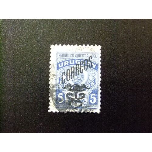 109 Uruguay 1949 / Sello Fraquicia Fiscal Con Sobrecarga / Yvert 595a Fu
