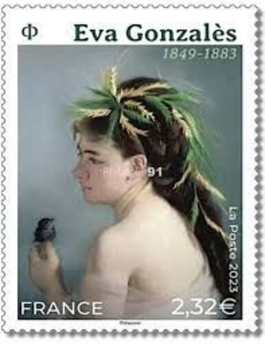 Art : "Le Moineau" Oeuvre D' Eva Gonzalès Année 2023 N° 5674 Yvert Et Tellier Luxe