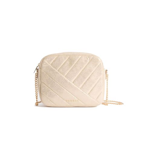 Sacoche pochette bandouliére Morgan 2mia jaune or Or Métal Unique