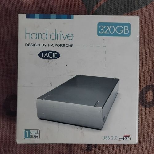 Disque dur LaCie 320 Go Hard Drive, Design by F.A. Porsche