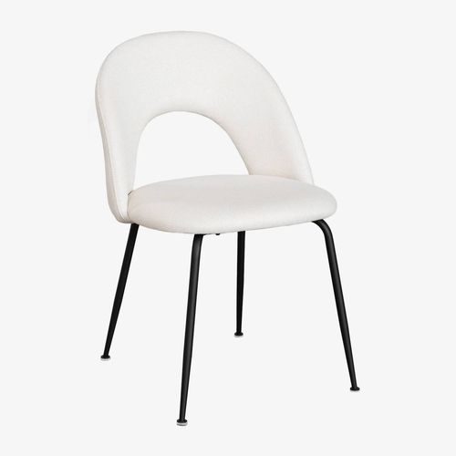 Pack De 4 Chaises De Salle À Manger Rembourrées Glorys Noir