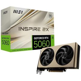 MSI RTX 5060 INSPIRE 2X OC 8G, GeForce RTX 5060, 8.0 GB GDDR7, PCI-Express