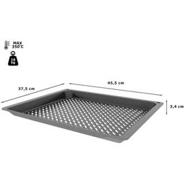 Plaque de cuisson perforée Air Fry (45,5 x 37,5 x 3,4 cm) pour four Bosch - 17007258