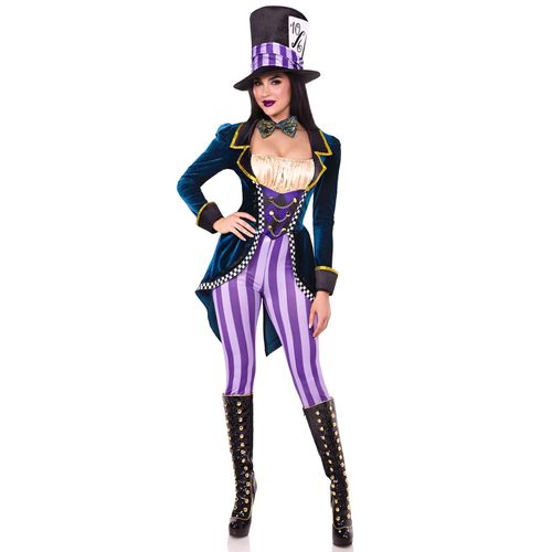 Déguisement Combinaison Chapelier Fou Sexy Femme - Taille: S (36-38)