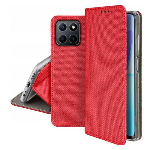 Housse pour Honor 200 Pro 5G - etui coque pochette portefeuille + verre trempe - ROUGE MAGNET