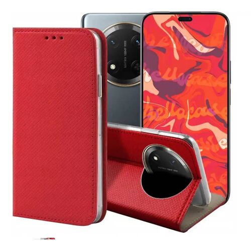 Housse pour Xiaomi 14 Ultra 5G - etui coque pochette portefeuille + verre trempe - ROUGE MAGNET