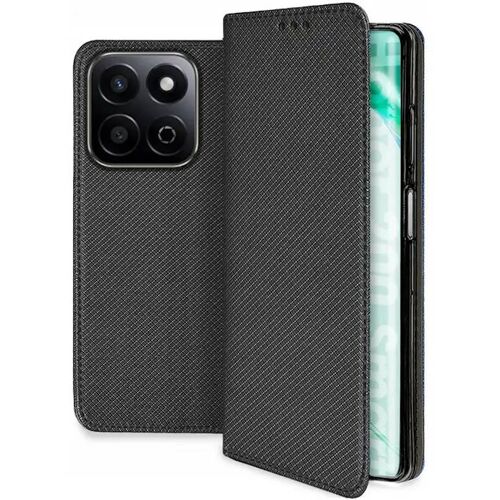 Housse pour Honor 200 Smart 5G / Honor X7c - etui coque pochette portefeuille + verre trempe - NOIR MAGNET