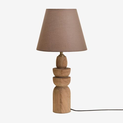 Lampe De Table En Bois De Manguier Koski Bois De Mangue
