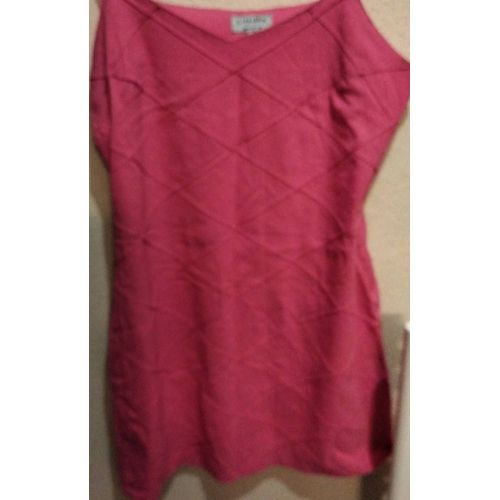 Robe Rose À Bretelles Et Fermeture Éclair (Sur Un Côté) - Saison Été - Taille 42