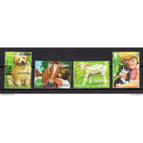 France 2006 Serie Jeunes Animaux Domestiques   Yvert N° 3897-00 Oblitere