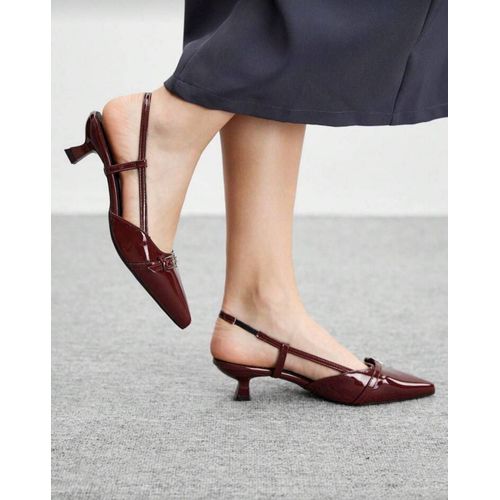 Escarpins Femme À Bout Pointu Et Talon Bordeaux - 39