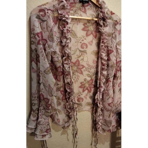 Jolie Chemise Légère Pour Femme - Taille 42 - Rose Et Fleuri