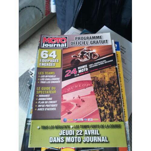 Programme Officiel 24 Heures Moto 2010