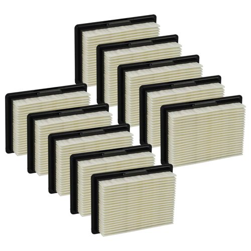 vhbw 10x filtre plissé plat G4 remplacement pour Bosch 3165140790185, 4059952008400, 1.600.A00.2PS, 2607432046 pour aspirateur - Élément filtrant