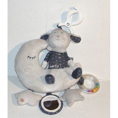 doudou mouton d'éveil baby déco sauthon