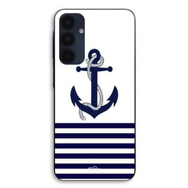 Coque Pour Samsung Galaxy A25 Cap sur l'océan, ancre marine fond blanc Maniacase