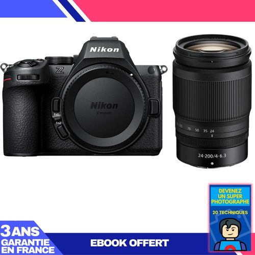 Boitier Nikon Z5 II + 24-200mm f/4-6.3 VR + Ebook 'Devenez Un Super Photographe'