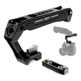 Poignée Supérieure SIRUI SC-TH avec Fixation Rapide NATO-Poignée Légère avec Sabots Froid et Goupilles de Sécurité pour Cage Caméra, Rail NATO Inclus
